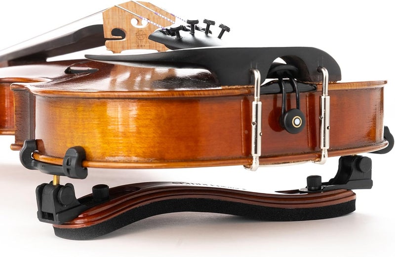 Fiddlerman Wood Violin Shoulder Rest for 1/2 and 1/4 with Collapsible and Height Adjustable Feet - Image 5